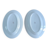 Pair of earthenware serving dishes