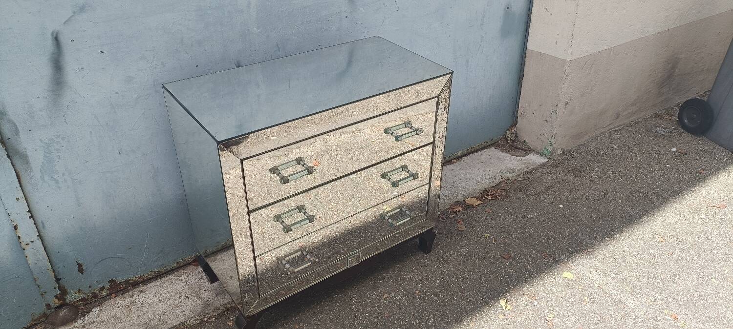 Commode miroir vintage