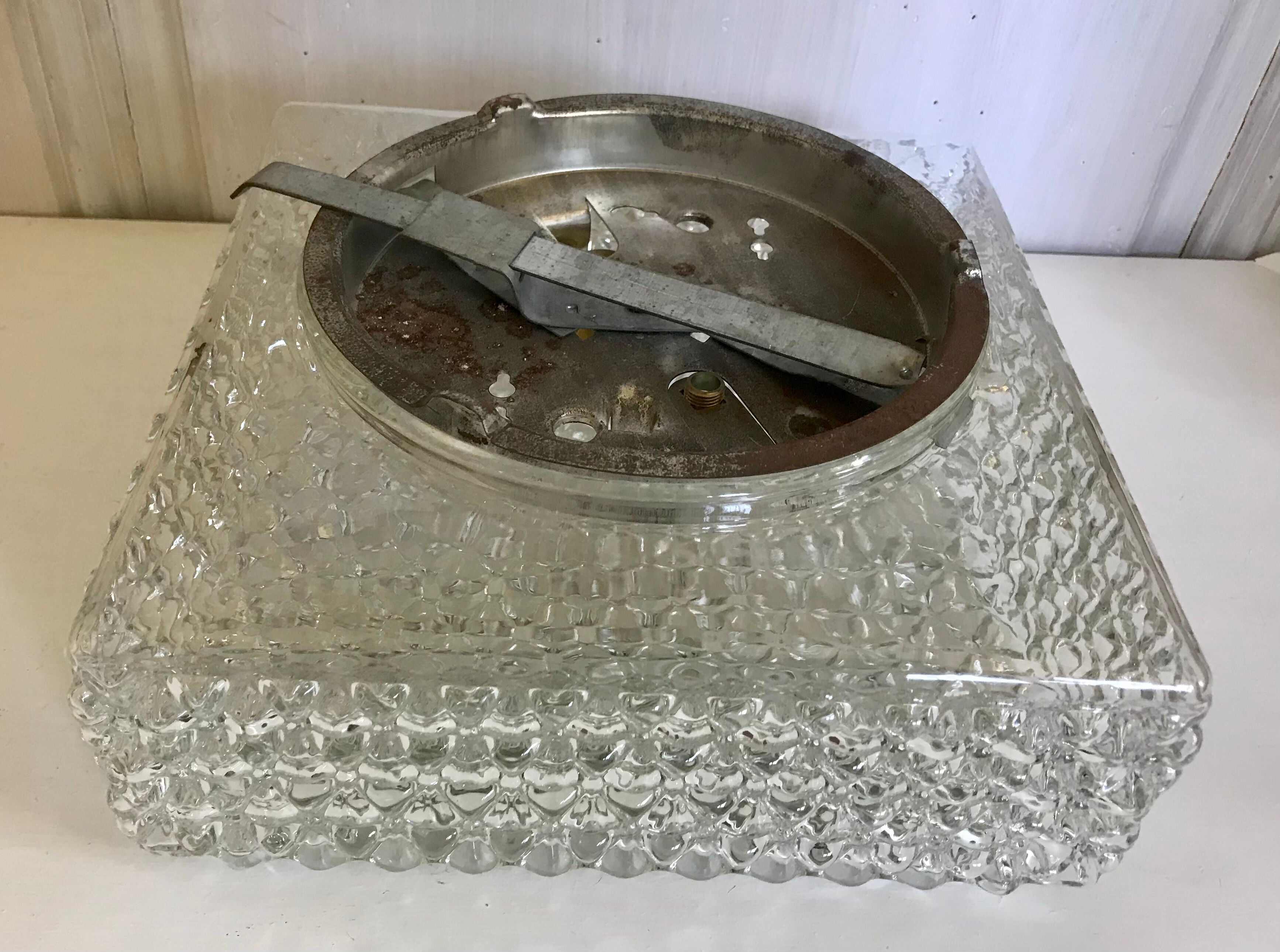 Glass ceiling light 23x23