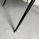 Hot Pink Post Modern Chair with Metal Legs, Vintage Space Age Armchair