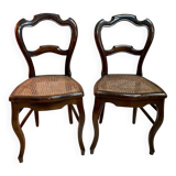 Paire chaises Louis Philippe