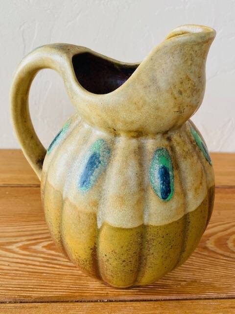 Old ceramic gourd pitcher Louis Lourioux
