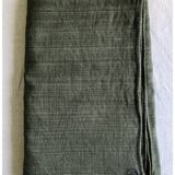 Vintage Hemp Tablecloth Dyed Khaki