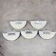 5 half moon brass wall lights Hollywood Regency style by Egoluce