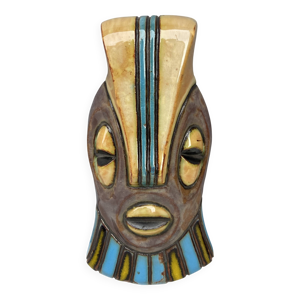 masque africain en céramique