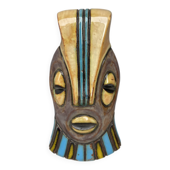 Masque africain en céramique