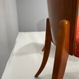 Set of Four H-214 Chairs by Jindřich Halabala, Walnut, 1950s