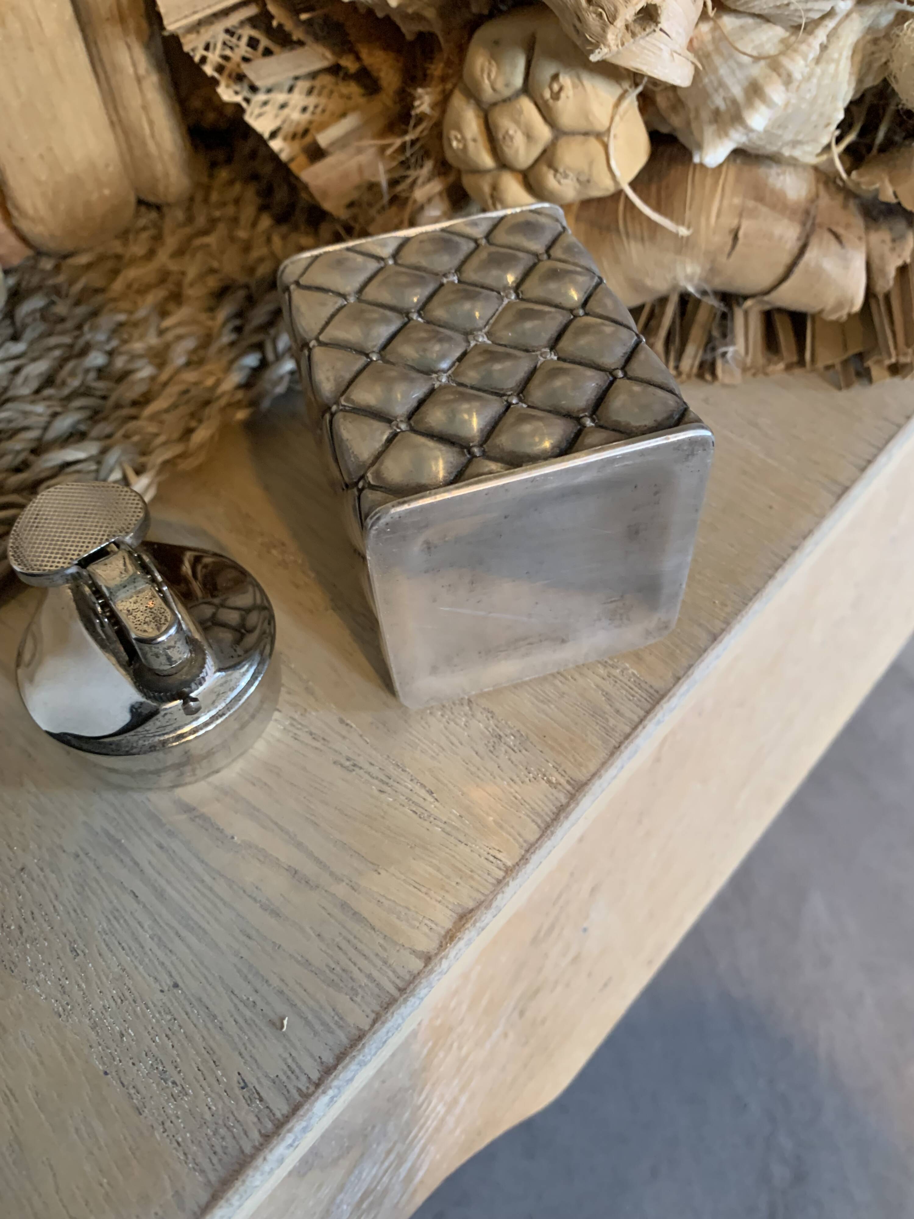 Briquet plaqué argent fabrication japon