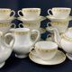 Limoges porcelain tea set Bernardaud Teapot sugar bowl milk pot cups