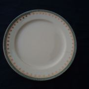 Flat plate in earthenware of Digoin Sarreguemines model Arcole diam 23,5 cm