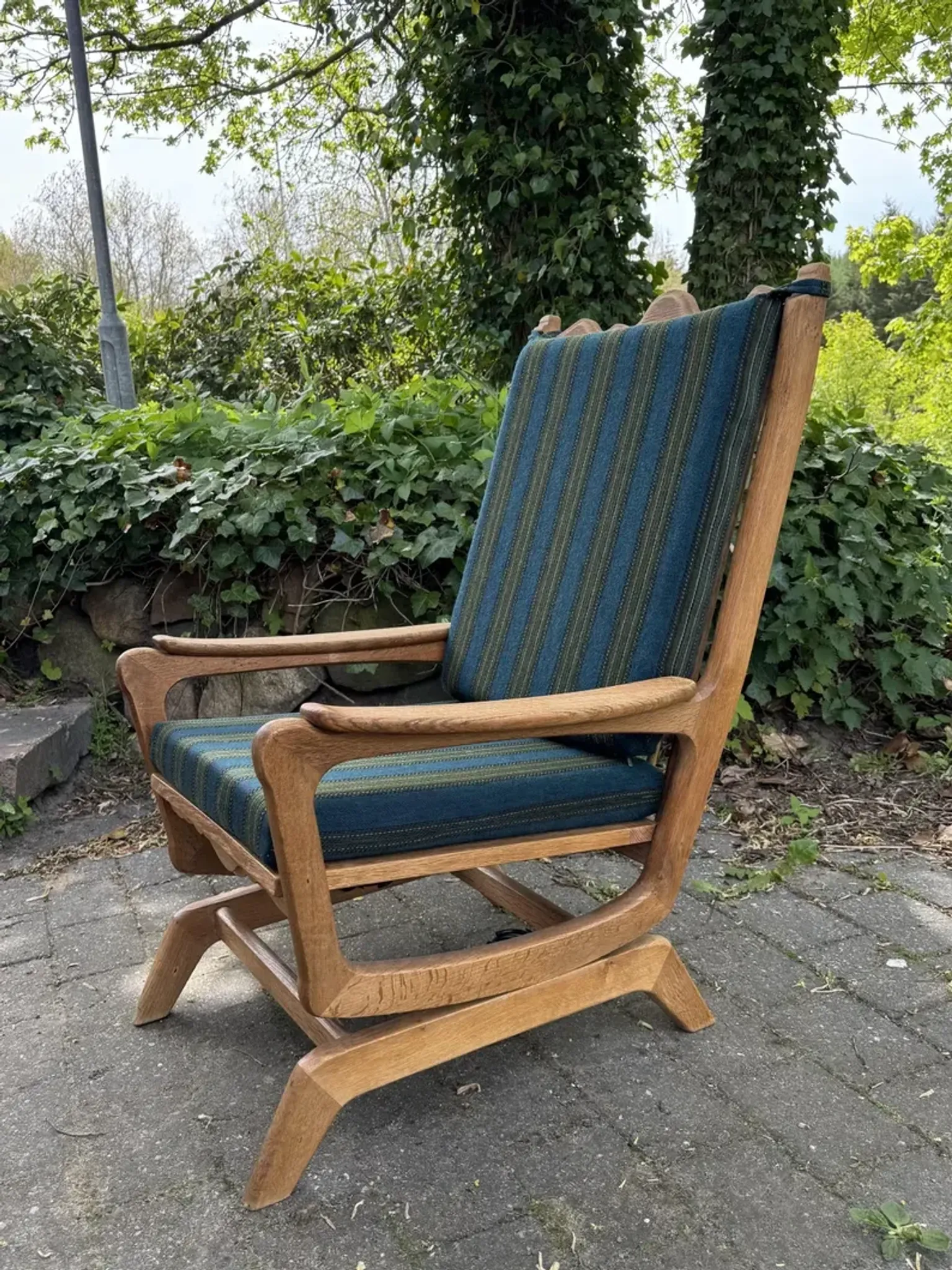 Danish Rocking Chair in Oak from the 1960s, Henry Kjaernulf Style, Mid-Century Modern