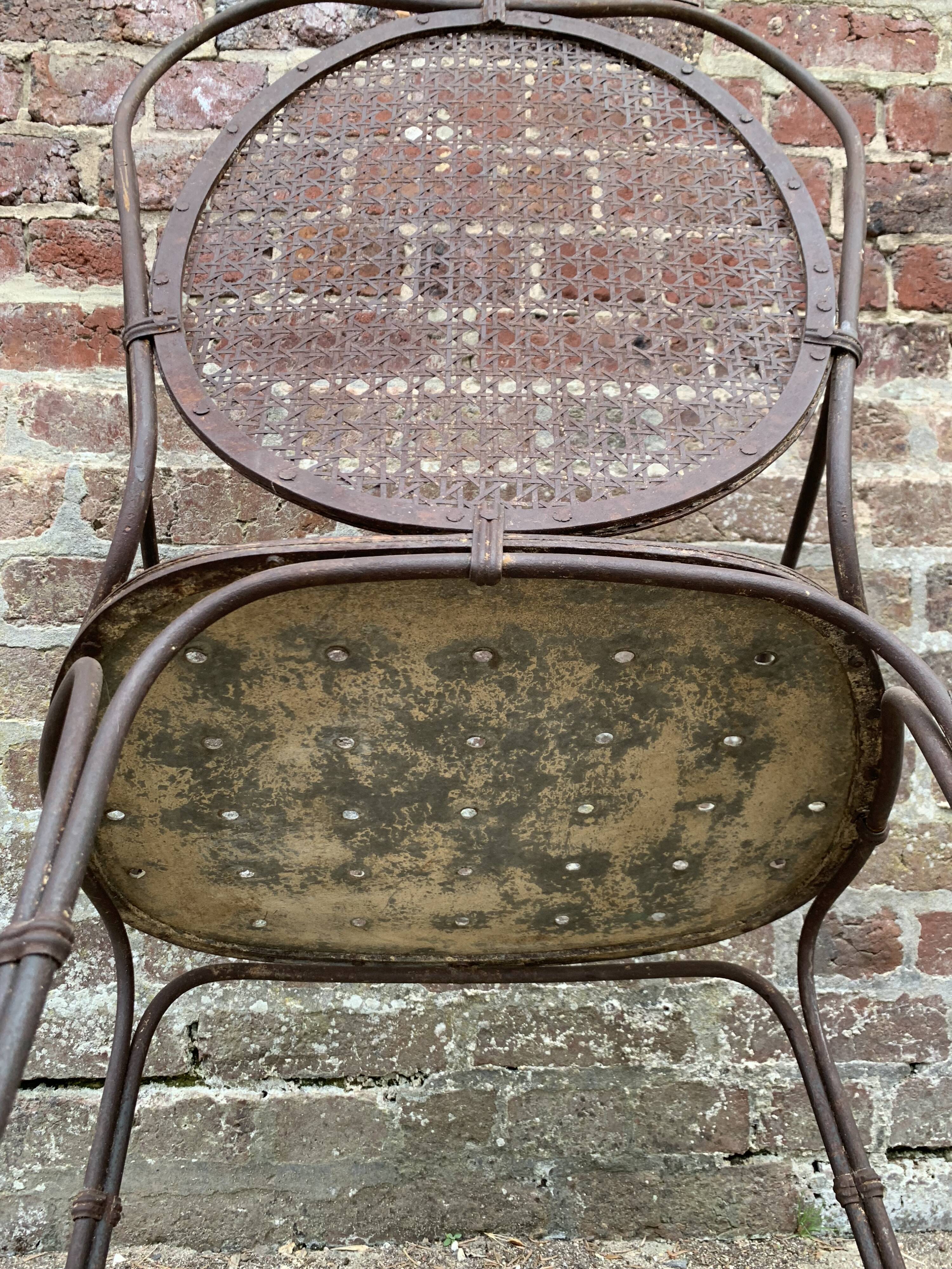 Ancient garden chair Napoleon III circa 1880