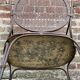 Fauteuil de jardin ancien Napoléon III vers 1880