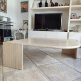 Travertine coffee table