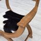 1960s, Danish armchair, completely reupholstered, furniture cowhide, oak.