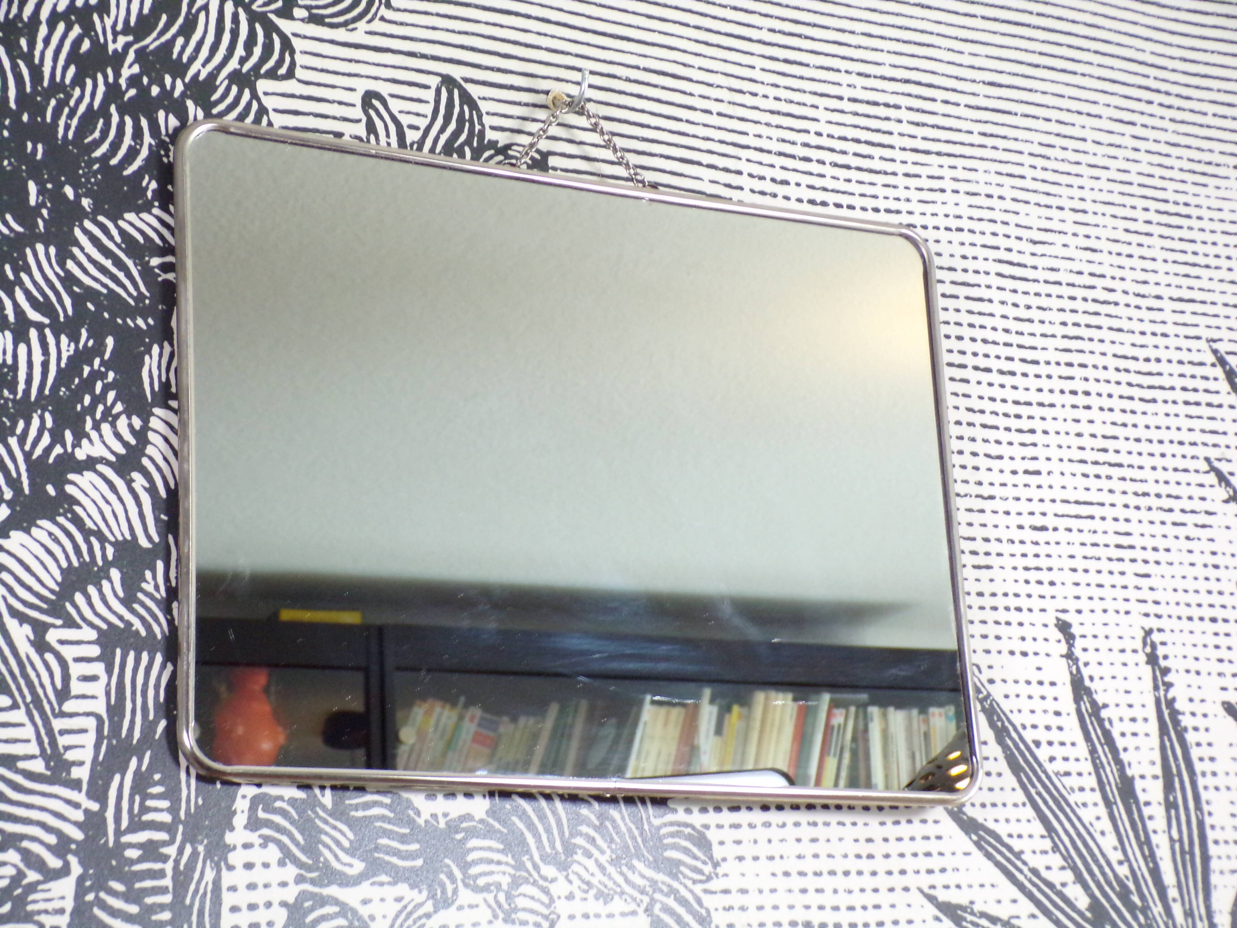 Miroir de barbier horizontal