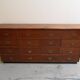 Vintage oak  shop filing cabinet with drawers