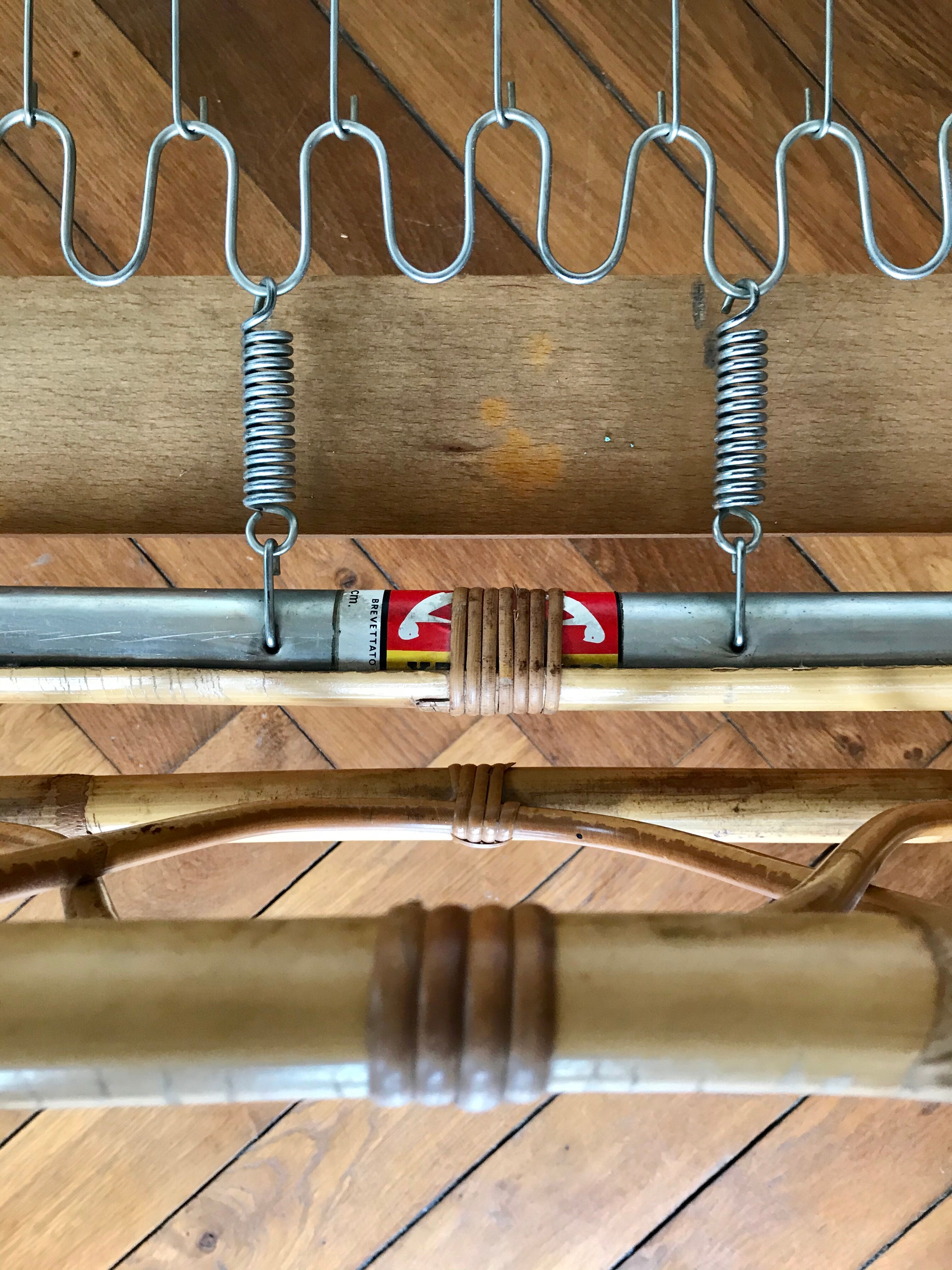 Rotin and bamboo bed