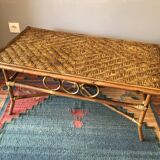 Rattan coffee table
