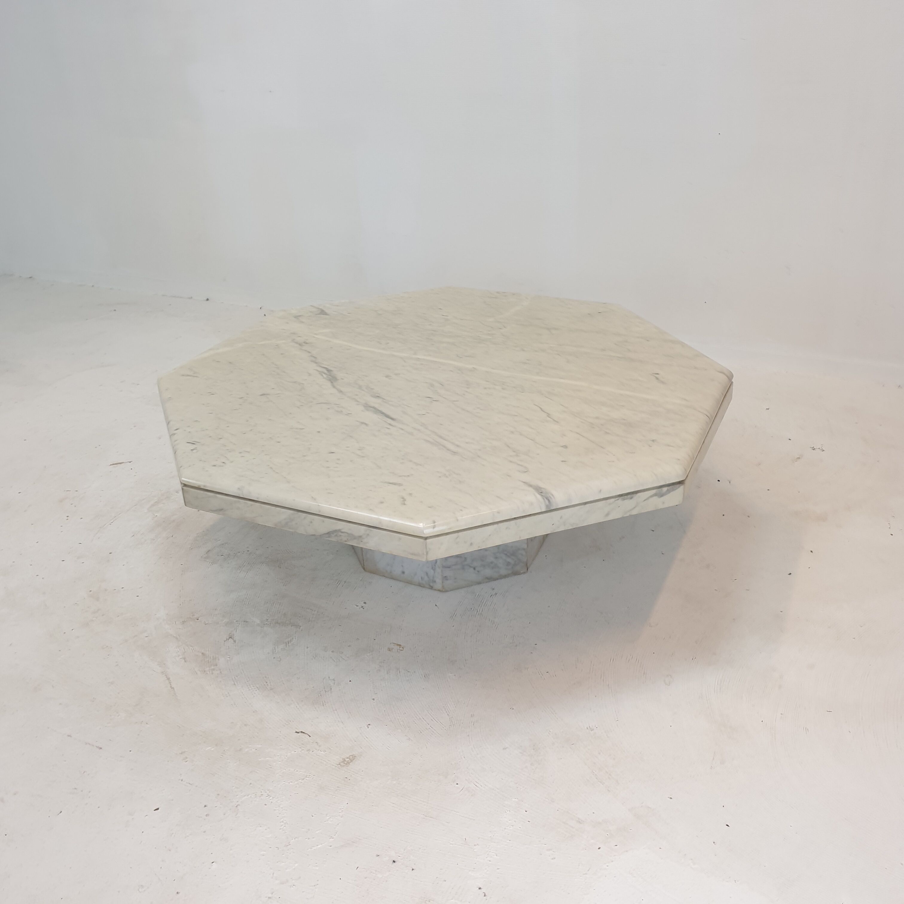 Italian Marble Octagon Coffee Table, 1980's