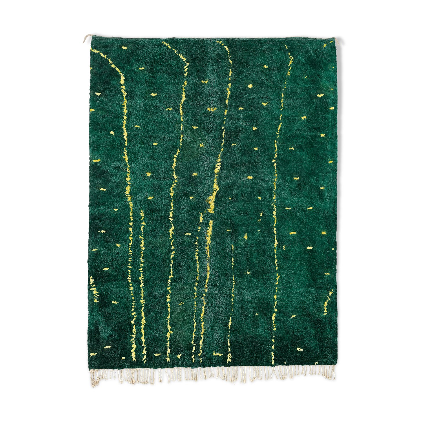 Modern Moroccan carpet green