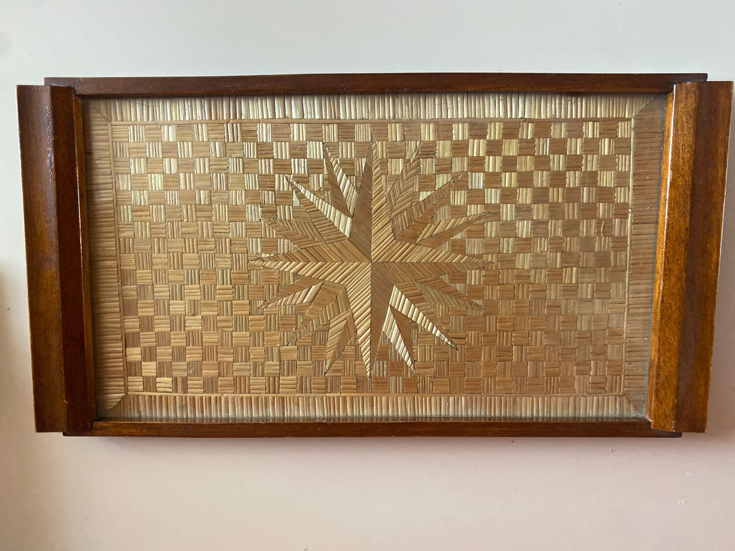 Art Deco marquetry tray