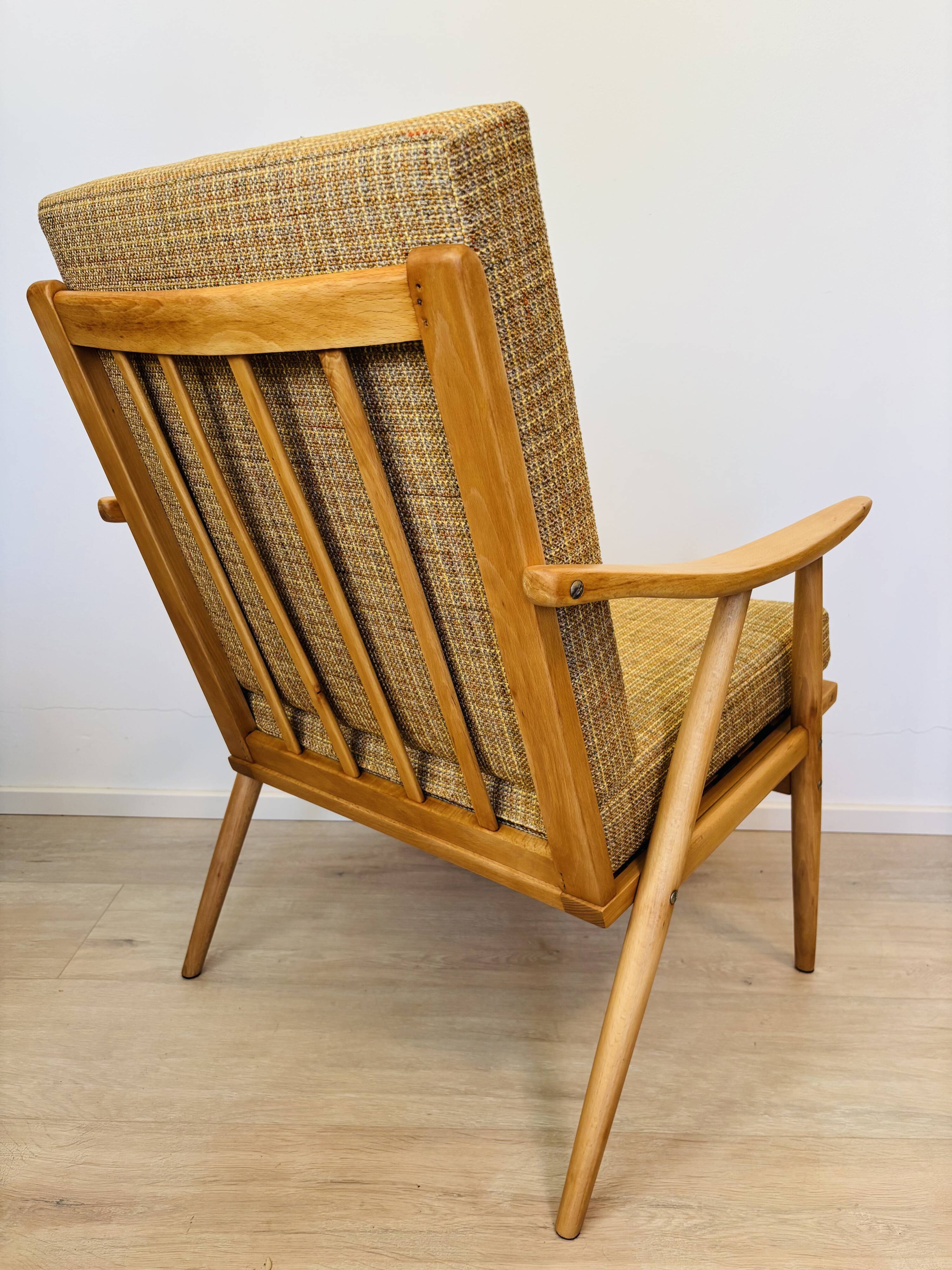 Fully restored boomerang lounge armchair by ton from czechoslovakia 1960’s