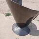 Vintage metal cone chair industrial