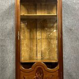 After Majorelle: Art Nouveau period iris display case in late 19th century marquetry