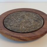 Stone and turned wood trivia signed