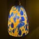 Paire de lampes baladeuses globe pate de verre vintage