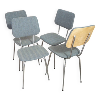 Série 4 chaises retapissées