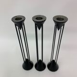 Set of 3 Post Modern candle sticks , 1980's