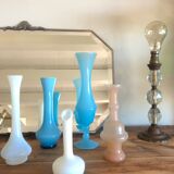 Blue opaline vase