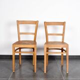 Pair of authentic fischel bistro chairs