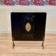 Vintage metal fireplace screen