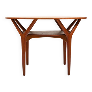 Table ronde en teck d'Arne Vodder,