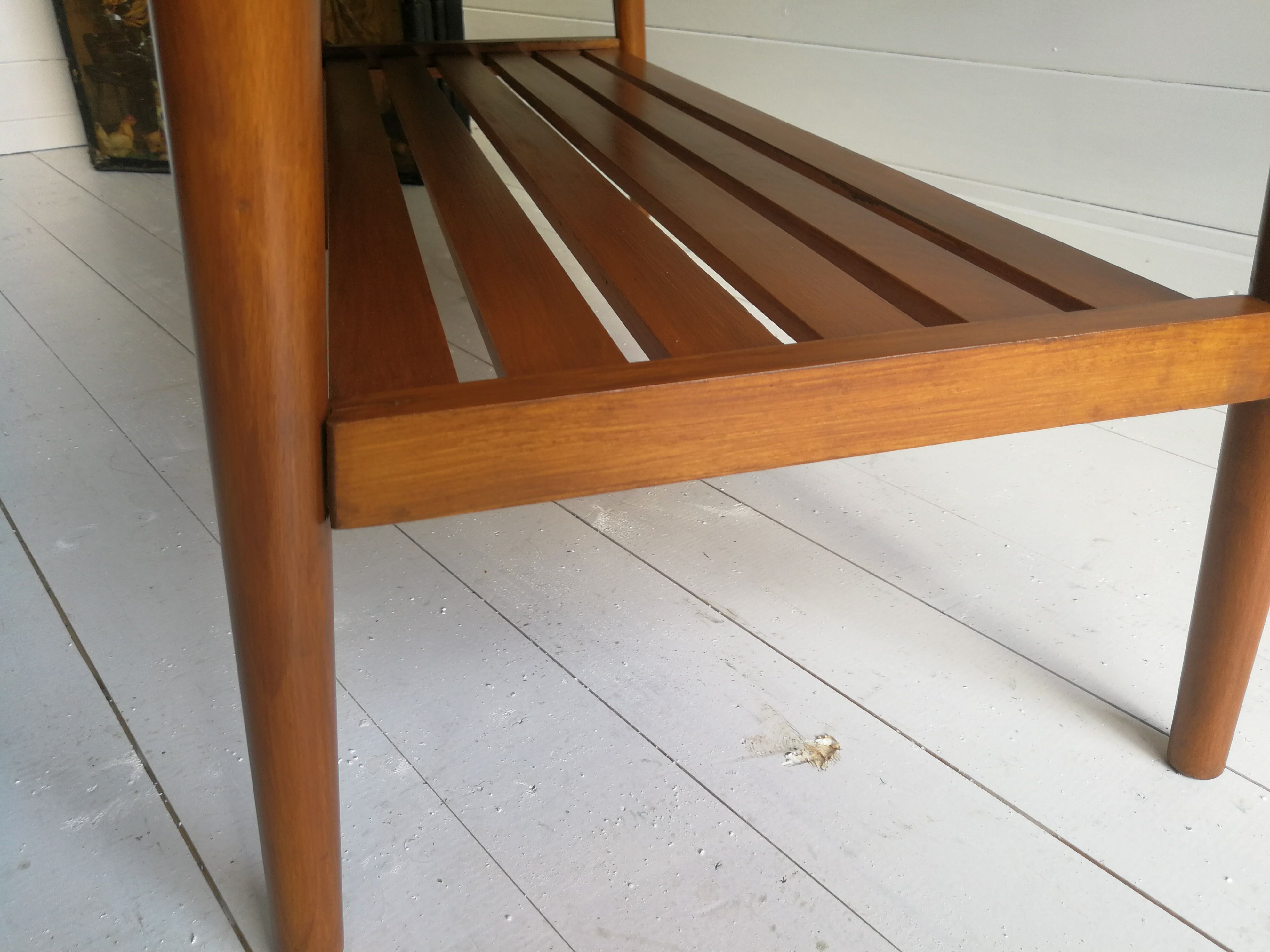 Mid century vintage oak coffee table