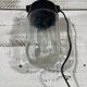 Glass and Bakelite wall light