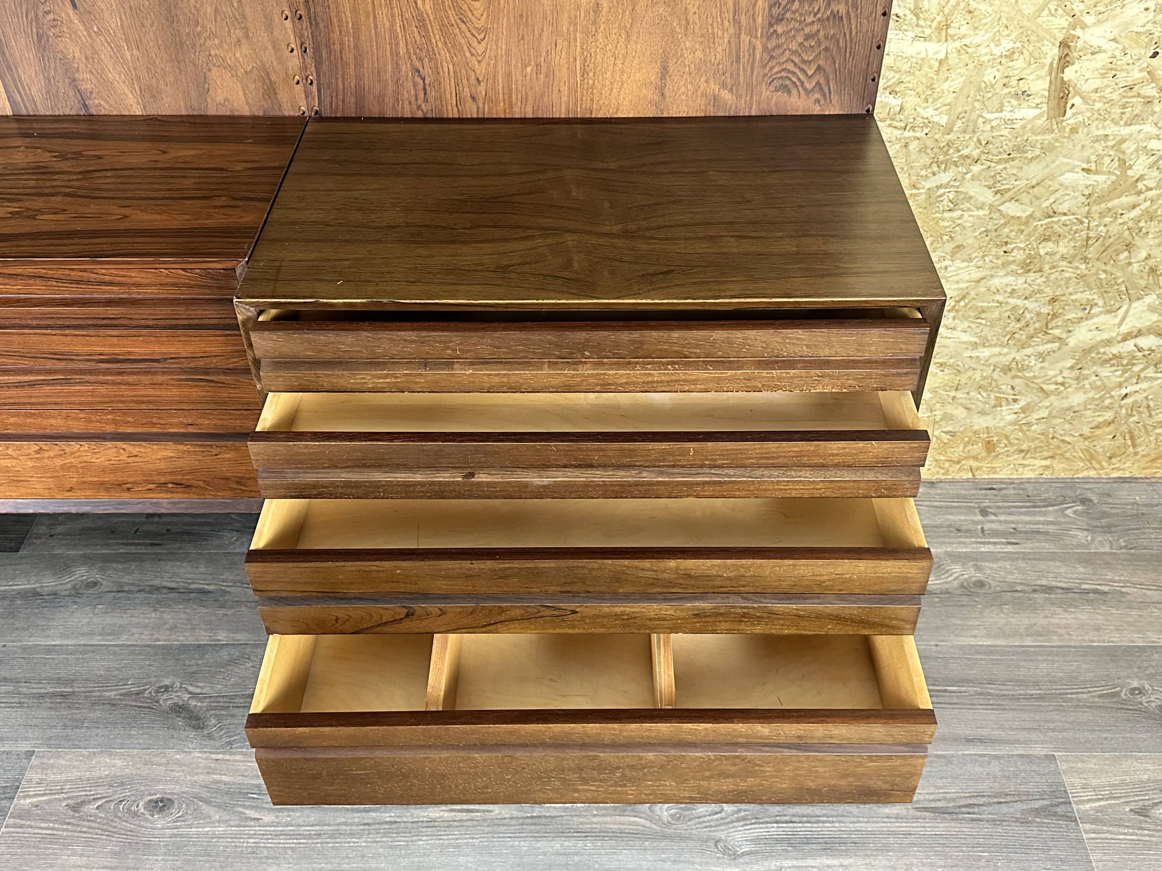 1960s 1970s Rio Rosewood Shelving System by Poul Cadovius for Cado Denmark