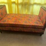 1930s sofa bed original art deco fabric