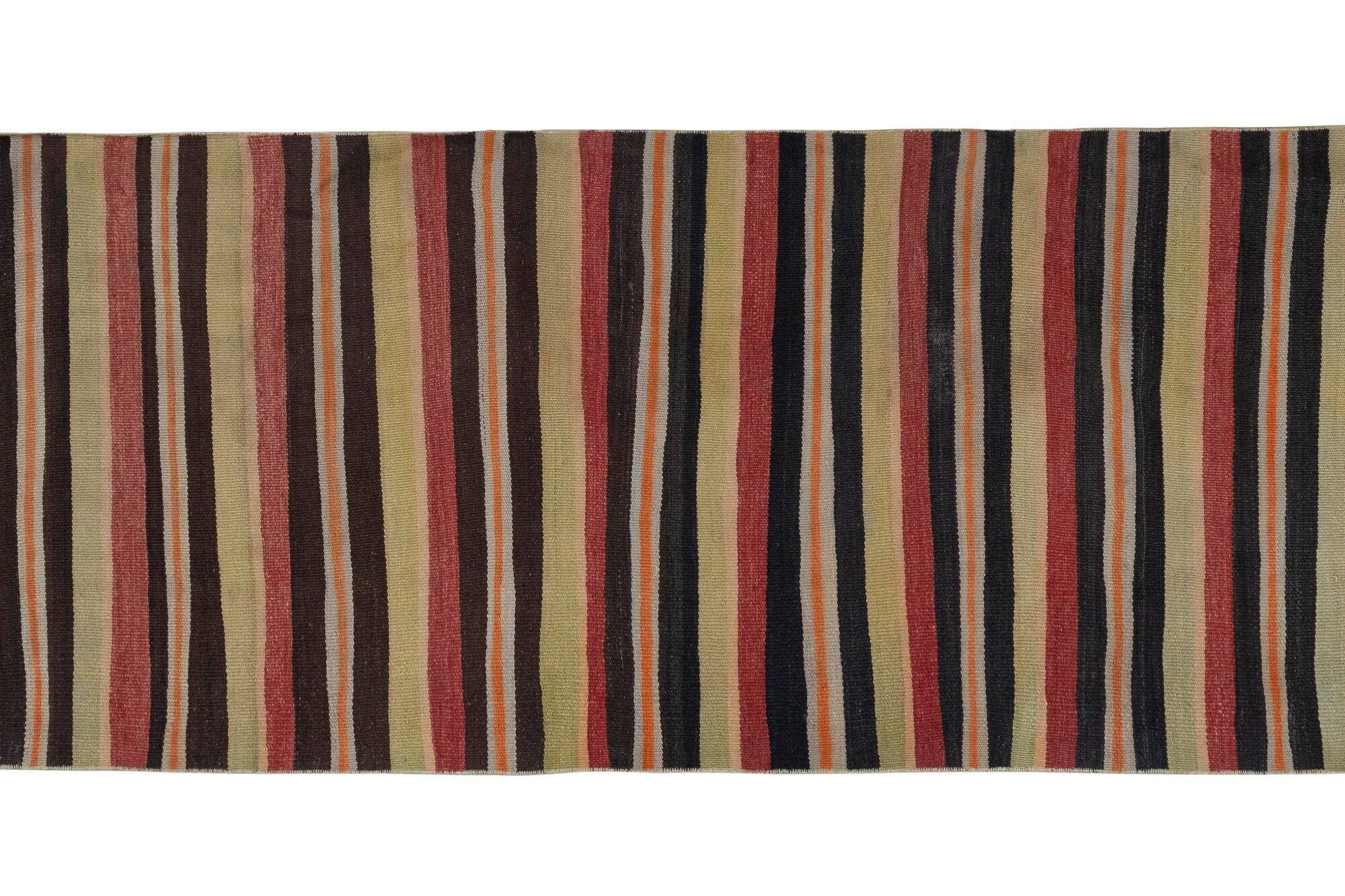 Vintage Turkish hallway rug 77x245 cm