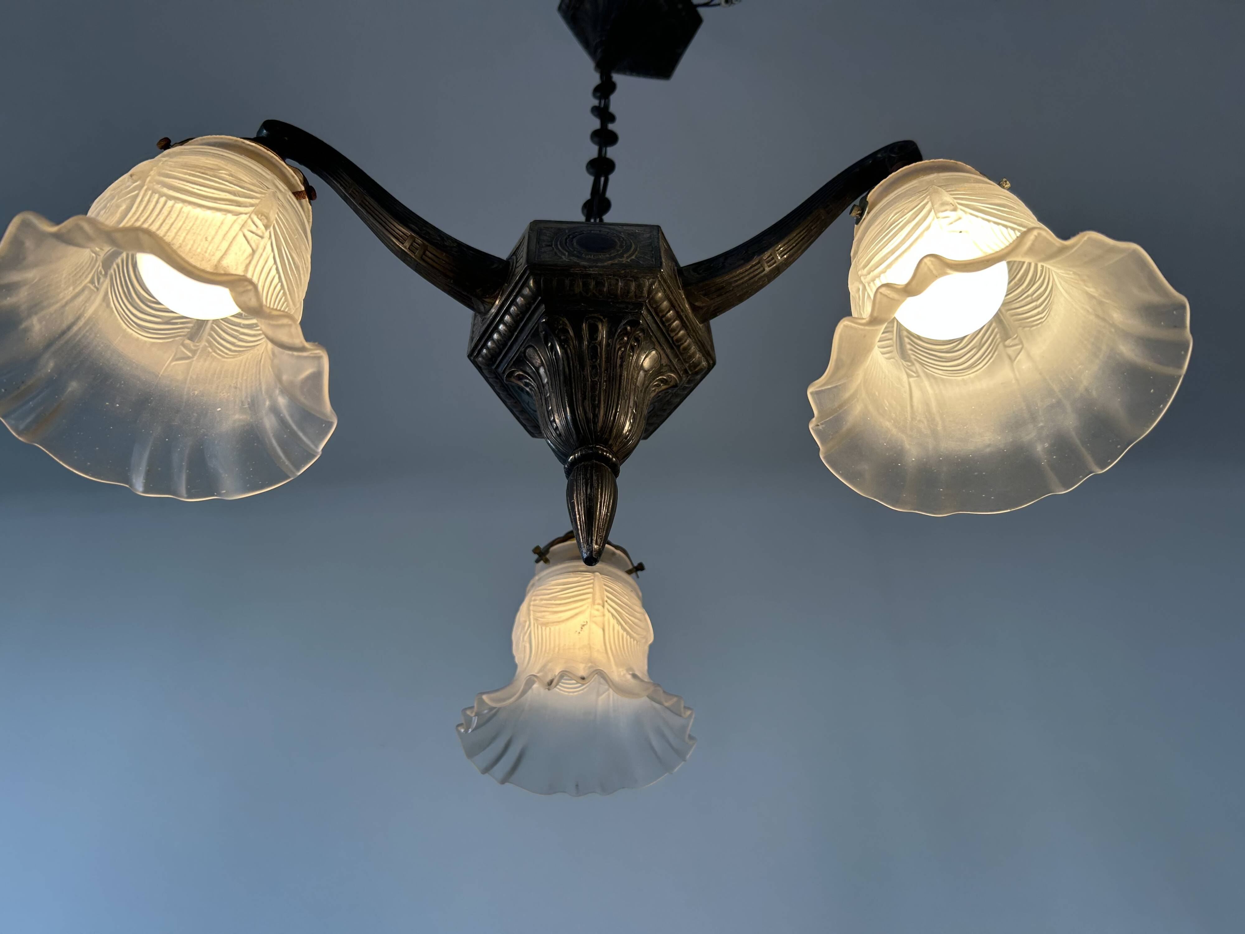 Antique Art Deco chandelier