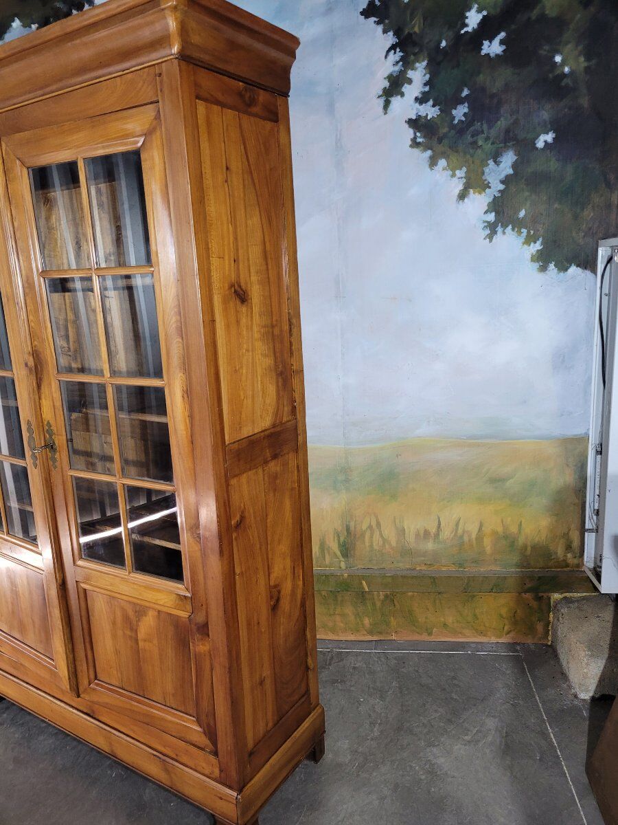 Louis Philippe library in cherry wood