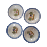 4 St Clément plates, 19th