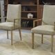 Rare pair of cerused oak armchairs, confidential creation attributed to Suzanne Guiguichon, 1940s.
