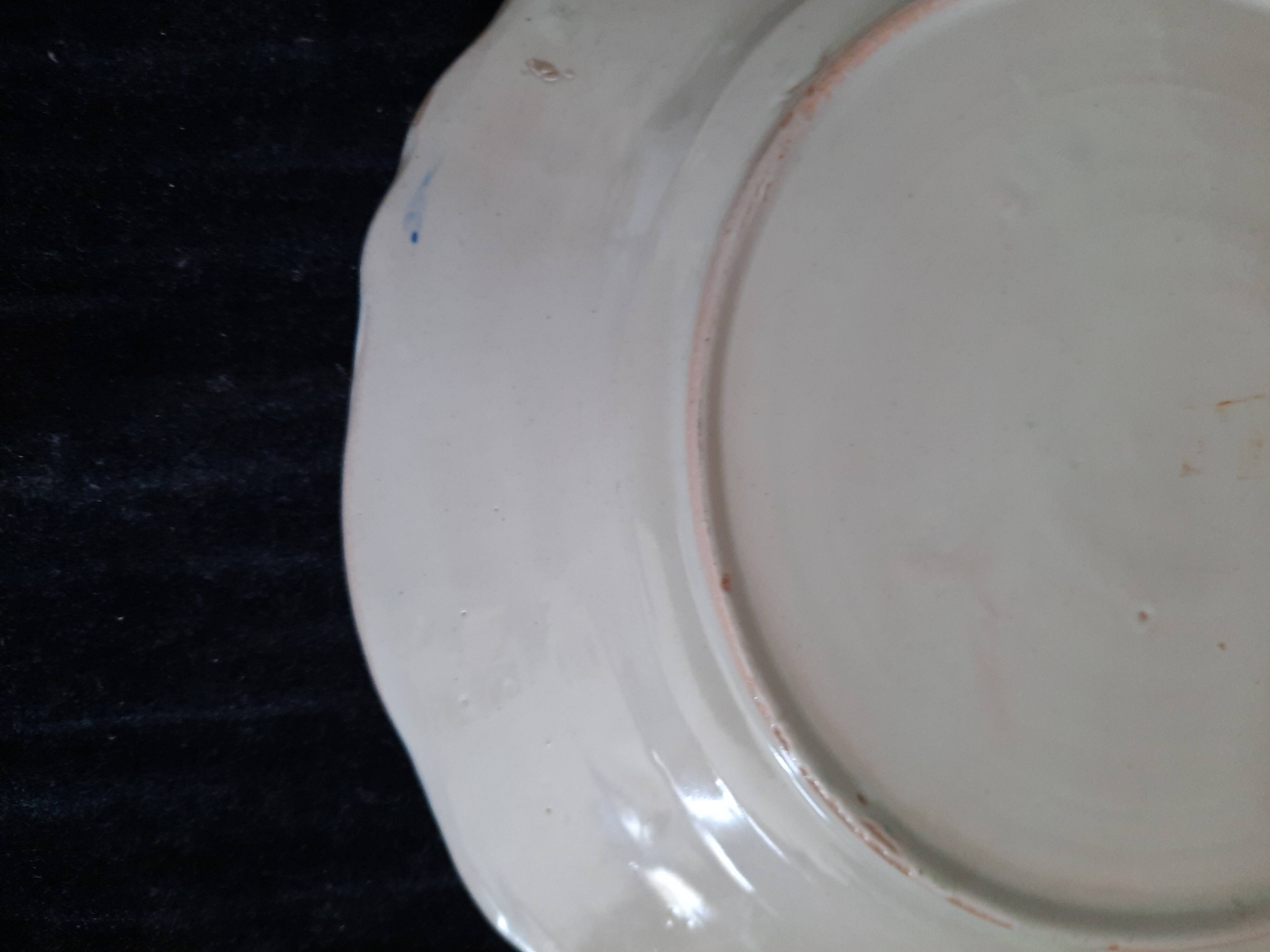 Old Plate HR Quimper Sonneur Player of Bombarde Hand Painted 24cm
