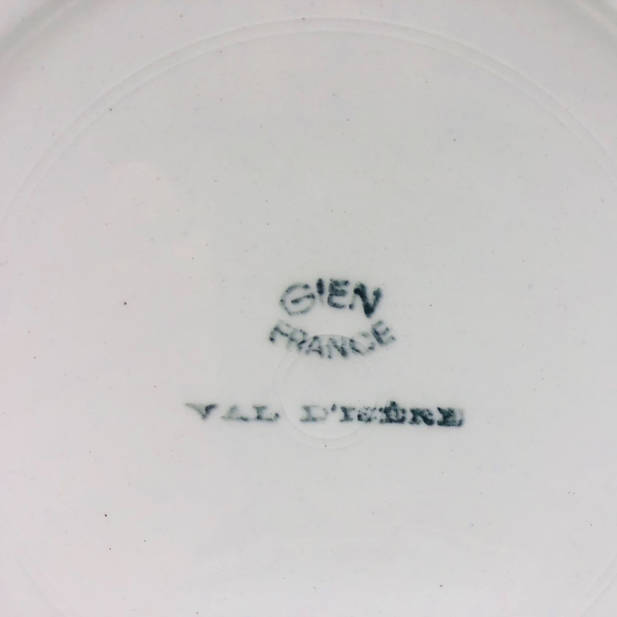 6 hollow plates "Gien", model Val d'Isère