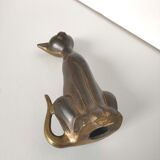 Brass cat Ht 19cm