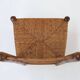 French Wabi-Sabi wood and wicker side Chair, 1850s